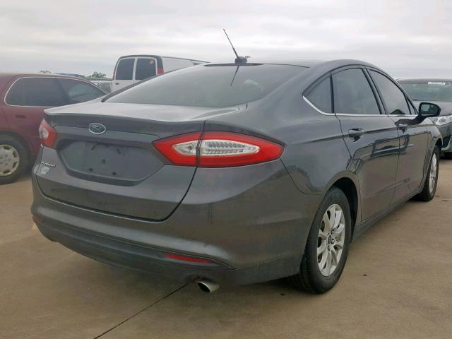 3FA6P0G72GR278844 - 2016 FORD FUSION S CHARCOAL photo 4