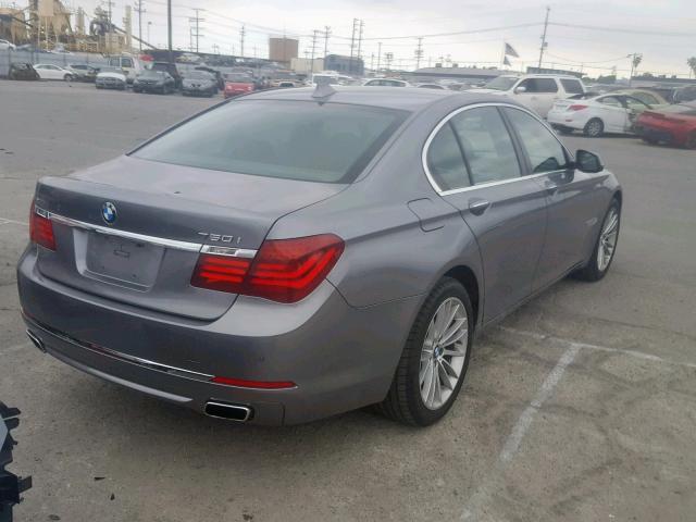 WBAYB6C55DD223508 - 2013 BMW 750 XI CHARCOAL photo 4