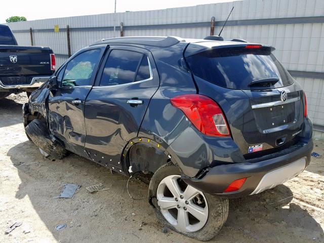 KL4CJCSB6GB522778 - 2016 BUICK ENCORE GRAY photo 3