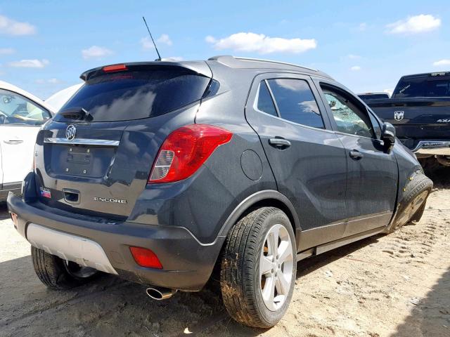 KL4CJCSB6GB522778 - 2016 BUICK ENCORE GRAY photo 4