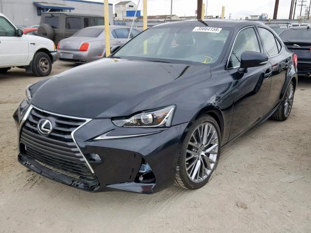 JTHBA1D22J5083599 - 2018 LEXUS IS 300 BLACK photo 2