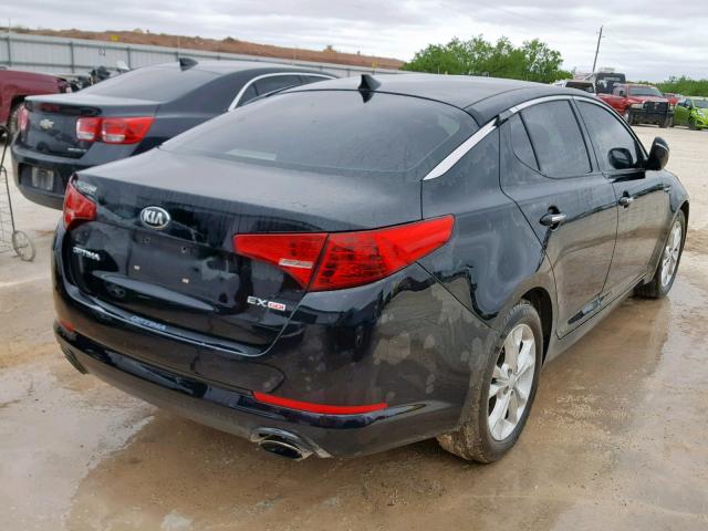 5XXGN4A7XDG187528 - 2013 KIA OPTIMA EX BLACK photo 4