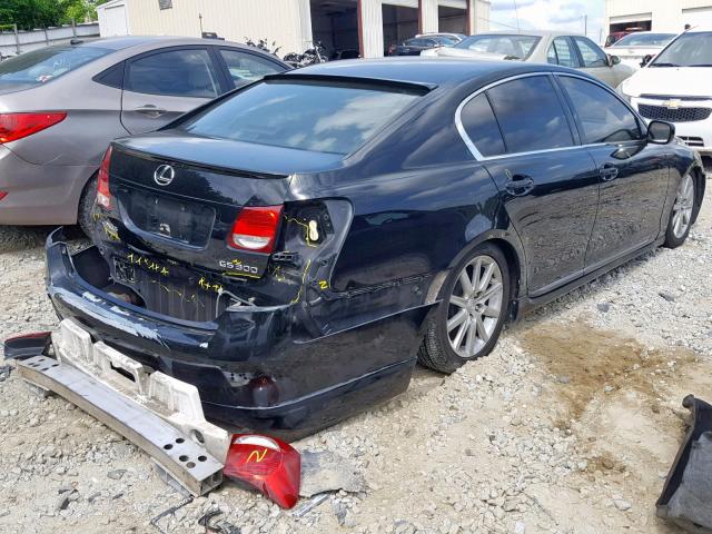 JTHBH96S465020387 - 2006 LEXUS GS 300 BLACK photo 4