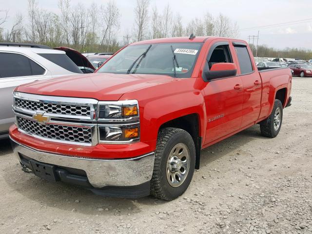 1GCRCREC4EZ333696 - 2014 CHEVROLET SILVERADO RED photo 2