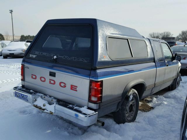 1B7FL23X0MS326056 - 1991 DODGE DAKOTA TWO TONE photo 4