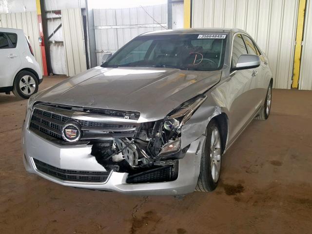 1G6AA5RAXD0152435 - 2013 CADILLAC ATS SILVER photo 2