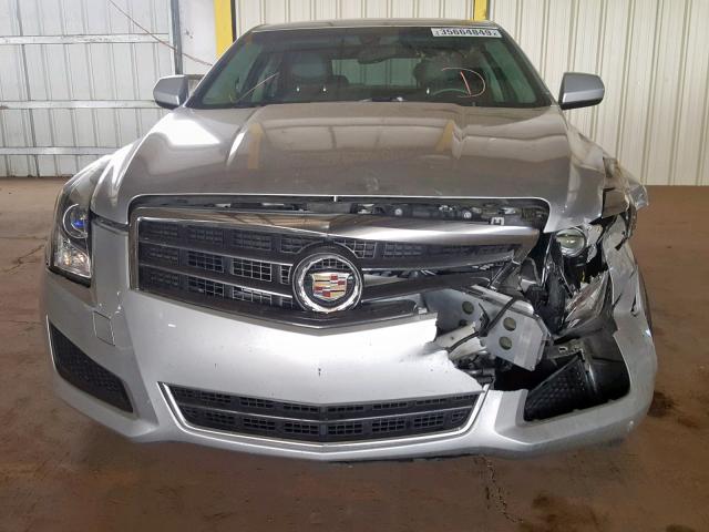 1G6AA5RAXD0152435 - 2013 CADILLAC ATS SILVER photo 9