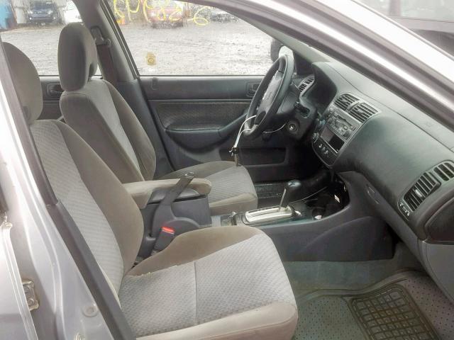 2HGES16384H618502 - 2004 HONDA CIVIC DX V SILVER photo 5