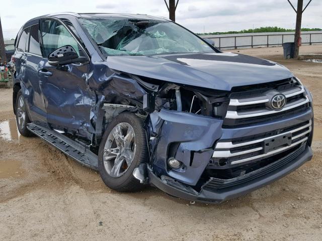 5TDDZRFHXJS891955 - 2018 TOYOTA HIGHLANDER BLUE photo 1