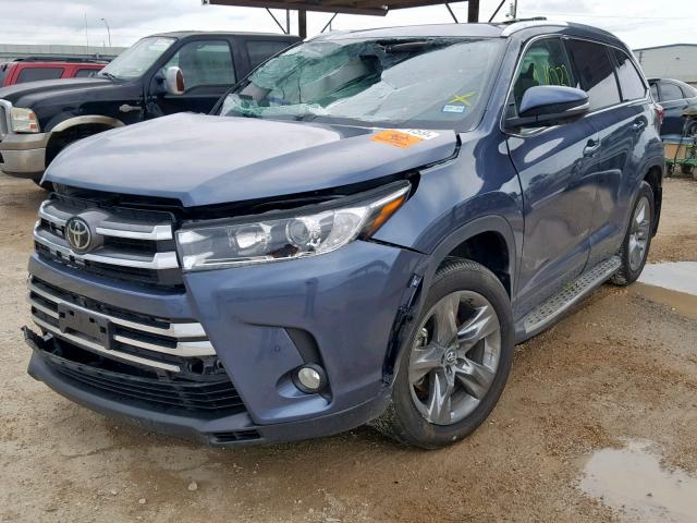 5TDDZRFHXJS891955 - 2018 TOYOTA HIGHLANDER BLUE photo 2