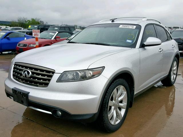 JNRAS08U08X100737 - 2008 INFINITI FX35 SILVER photo 2