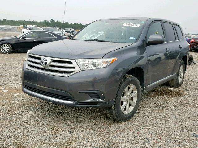 5TDZA3EH2BS007715 - 2011 TOYOTA HIGHLANDER GRAY photo 2