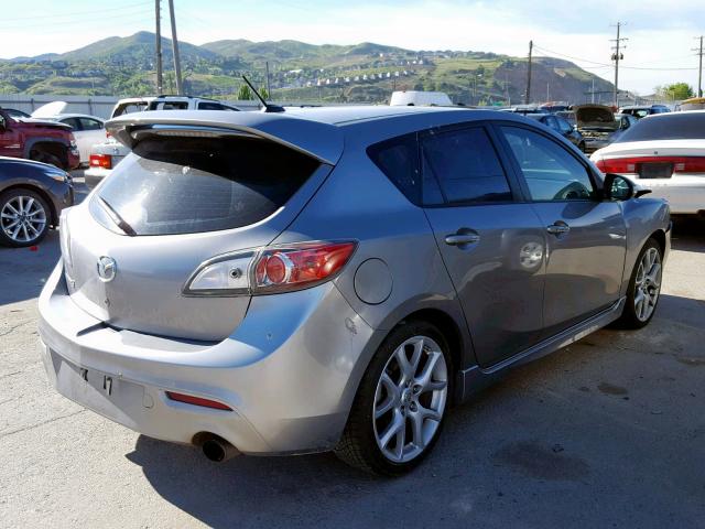 JM1BL1H40A1266420 - 2010 MAZDA SPEED 3 SILVER photo 4