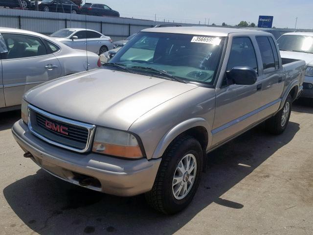 1GTDT13W82K159712 - 2002 GMC SONOMA BEIGE photo 2