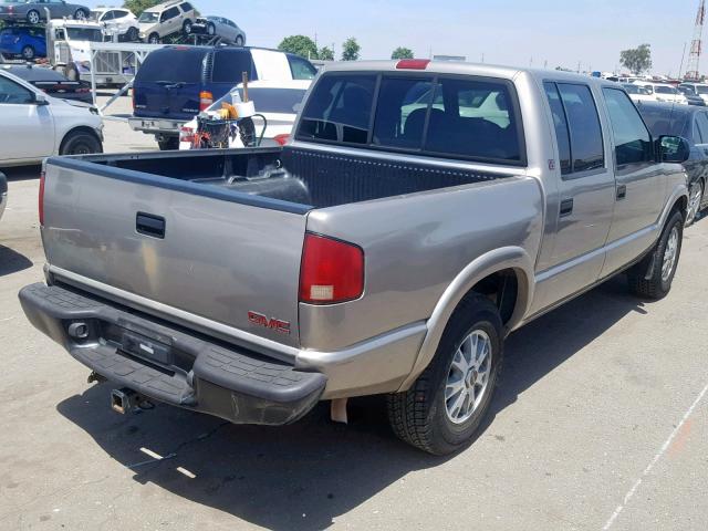 1GTDT13W82K159712 - 2002 GMC SONOMA BEIGE photo 4