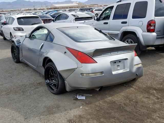 JN1AZ34D64T150291 - 2004 NISSAN 350Z COUPE SILVER photo 3