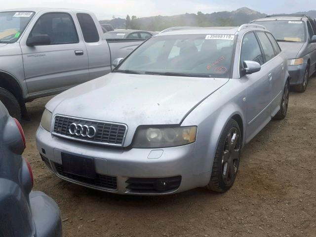 WAUXL68E95A046076 - 2005 AUDI S4 AVANT Q SILVER photo 2