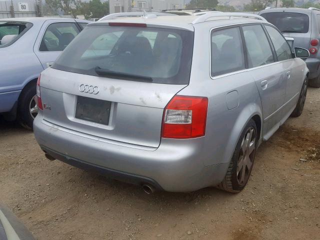 WAUXL68E95A046076 - 2005 AUDI S4 AVANT Q SILVER photo 4