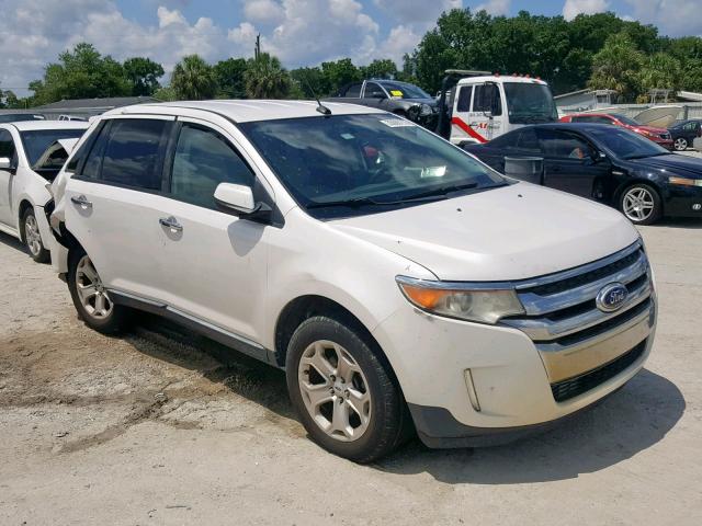 2FMDK4JC5BBB00653 - 2011 FORD EDGE SEL WHITE photo 1