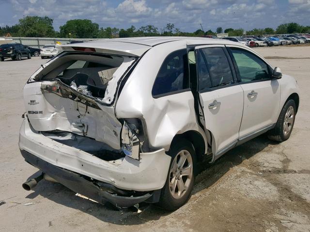 2FMDK4JC5BBB00653 - 2011 FORD EDGE SEL WHITE photo 4