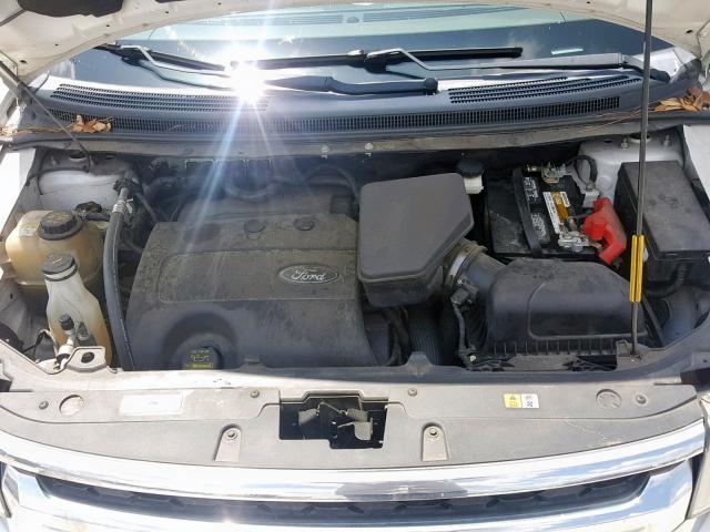 2FMDK4JC5BBB00653 - 2011 FORD EDGE SEL WHITE photo 7