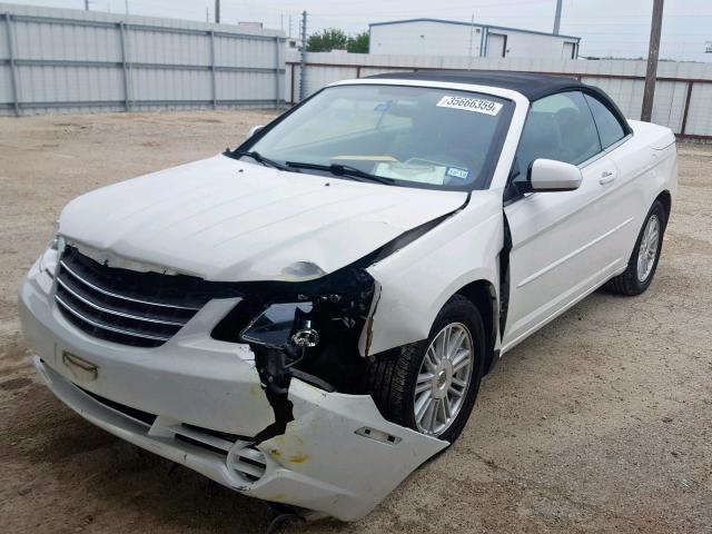 1C3LC55R88N673419 - 2008 CHRYSLER SEBRING TO WHITE photo 2