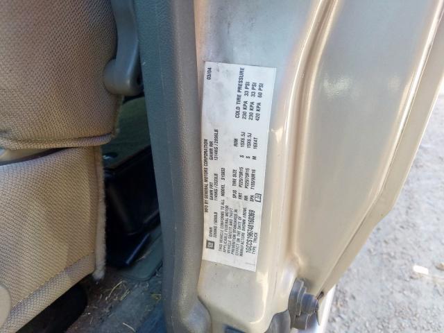 1GCCS196748160369 - 2004 CHEVROLET COLORADO  photo 10