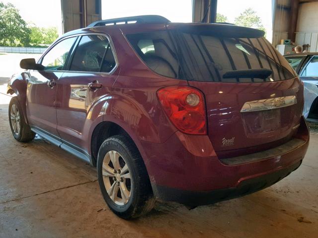 2CNALDEC7B6244613 - 2011 CHEVROLET EQUINOX LT MAROON photo 3