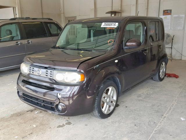 JN8AZ28R59T120689 - 2009 NISSAN CUBE BASE BURGUNDY photo 2