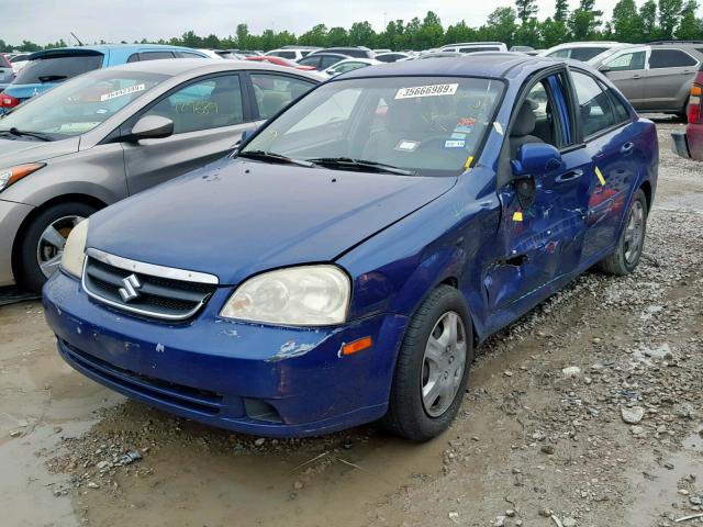 KL5JD56Z46K410430 - 2006 SUZUKI FORENZA BLUE photo 2