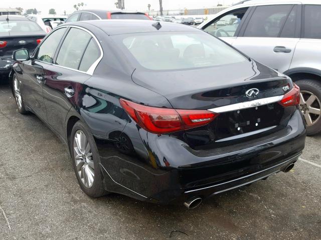 JN1EV7AP2JM365367 - 2018 INFINITI Q50 LUXE BLACK photo 3