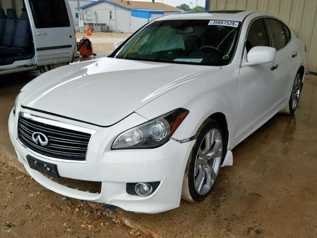 JN1BY1AP5CM331613 - 2012 INFINITI M37 WHITE photo 2