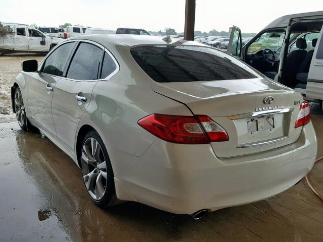 JN1BY1AP5CM331613 - 2012 INFINITI M37 WHITE photo 3