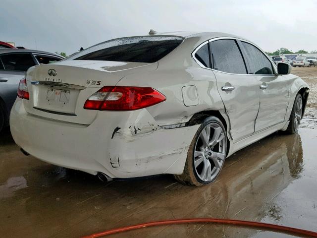 JN1BY1AP5CM331613 - 2012 INFINITI M37 WHITE photo 4