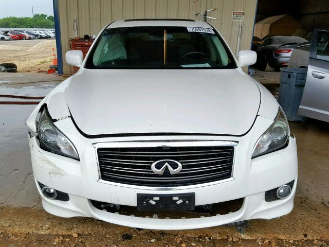 JN1BY1AP5CM331613 - 2012 INFINITI M37 WHITE photo 9