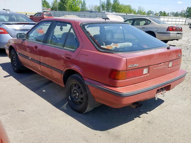 JH4DA1744HS001714 - 1987 ACURA INTEGRA RS RED photo 3