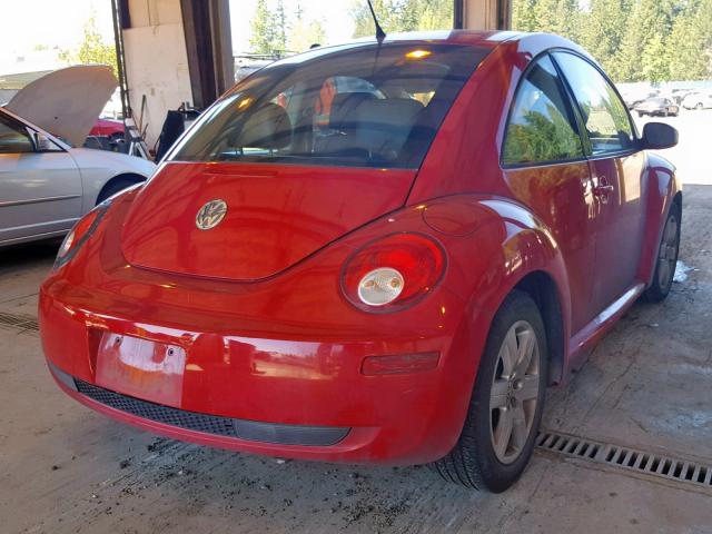 3VWPW31C27M512127 - 2007 VOLKSWAGEN NEW BEETLE წითელი ფოტო 4