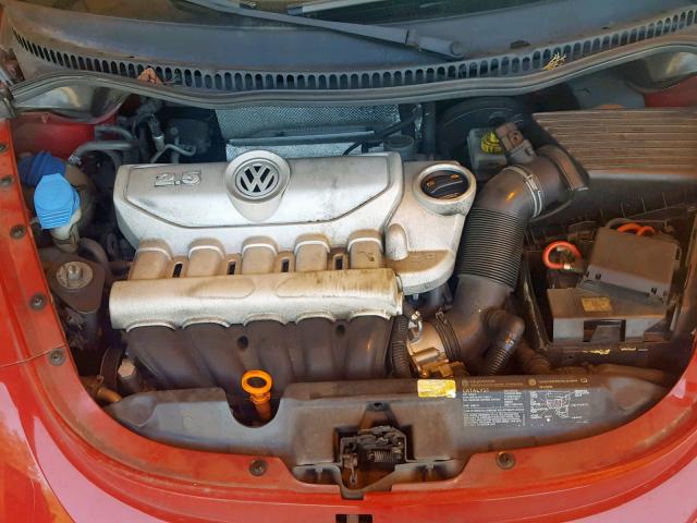 3VWPW31C27M512127 - 2007 VOLKSWAGEN NEW BEETLE წითელი ფოტო 7