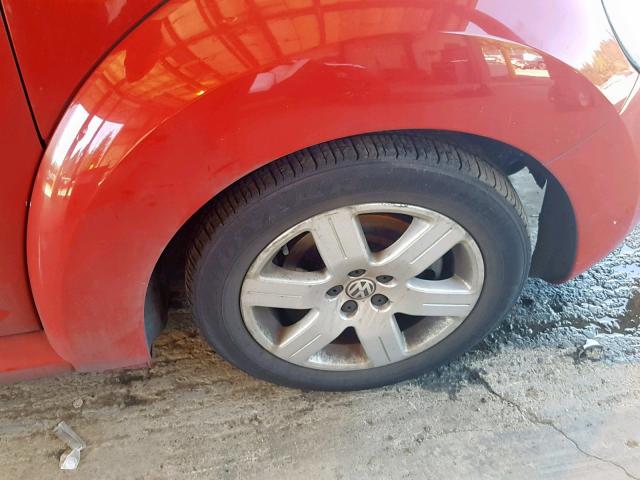 3VWPW31C27M512127 - 2007 VOLKSWAGEN NEW BEETLE წითელი ფოტო 9