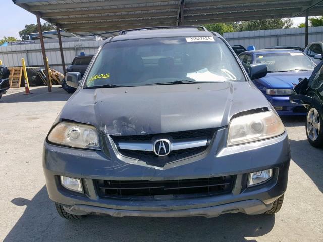 2HNYD18804H530665 - 2004 ACURA MDX TOURIN GRAY photo 9