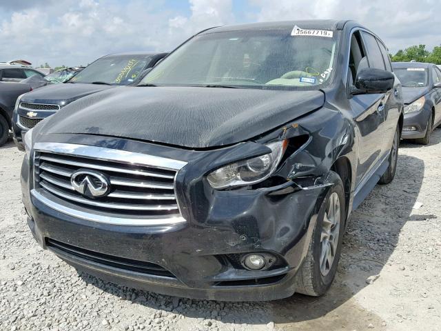 5N1AL0MNXDC302865 - 2013 INFINITI JX35 BLACK photo 2