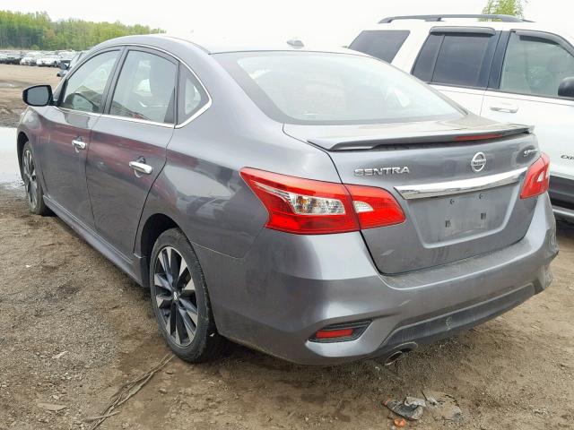 3N1CB7AP2HY231501 - 2017 NISSAN SENTRA SR GRAY photo 3