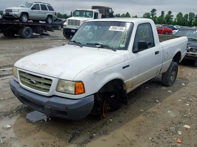 1FTYR10D62PB39240 - 2002 FORD RANGER WHITE photo 2