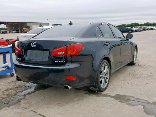 JTHBK262472044510 - 2007 LEXUS IS 250 BLACK photo 4