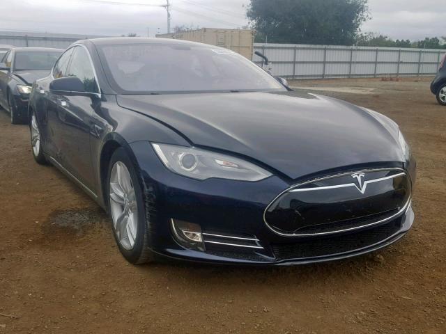 5YJSA1DN0DFP17801 - 2013 TESLA MODEL S BLUE photo 1