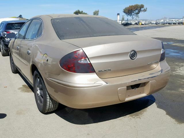 2G4WC532451213682 - 2005 BUICK LACROSSE C GOLD photo 3