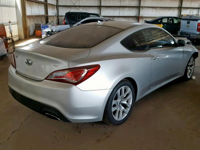 KMHHT6KD1DU092307 - 2013 HYUNDAI GENESIS CO SILVER photo 4