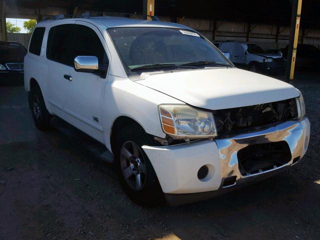 5N1AA08A96N728745 - 2006 NISSAN ARMADA SE WHITE photo 1