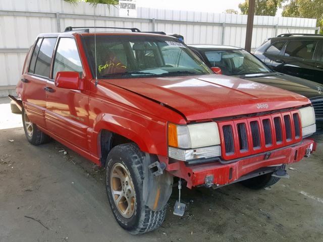 1J4EZ78Y8TC108782 - 1996 JEEP GRAND CHER RED photo 1