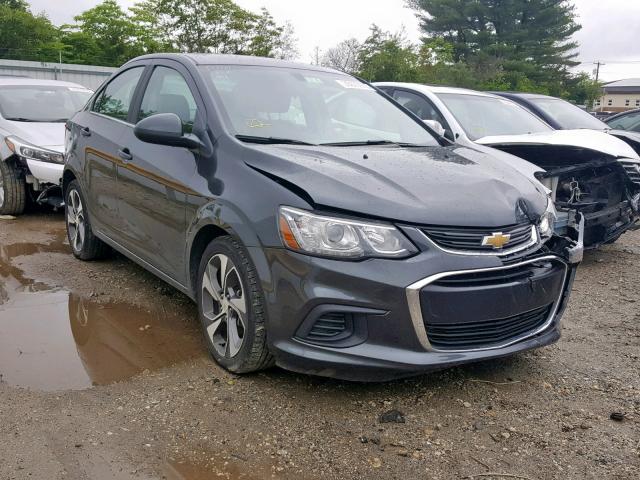 1G1JF5SB4J4107800 - 2018 CHEVROLET SONIC PREM GRAY photo 1